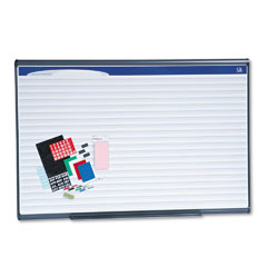 Quartet Horizontal Format Planning System, Porcelain, 72 x 48, Graphite QRTPP164