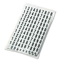 Quartet Magnetic Characters, Magnetic, Black, 3/4"h, 120/Set QRTMN