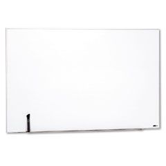 Quartet Magnetic Dry Erase Board, Painted Steel, 48 x 31, White, Aluminum Frame QRTM4831