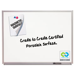 Quartet Magnetic Dry-Erase Board, Porcelain, 72 x 48, White, Aluminum Frame QRT2547