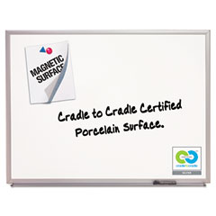 Quartet Magnetic Dry-Erase Board, Porcelain, 96 x 48, White, Aluminum Frame QRT2548