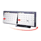 Quartet Modular 2-Month Calendar System for Cubicles, 36 x 12, Graphite Gray QRTCCP31