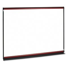 Quartet Modular Dry-Erase Board, Porcelain-On-Steel, 72 x 48, White, Mahogany Frame QRTMB06P2