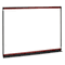 Quartet Modular Dry-Erase Board, Porcelain-On-Steel, 72 x 48, White, Mahogany Frame QRTMB06P2