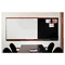 Quartet Modular Dry-Erase Board, Porcelain-On-Steel, 72 x 48, White, Mahogany Frame QRTMB06P2