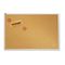 Quartet Natural Cork Bulletin Board, 72 x 48, Anodized Aluminum Frame QRTECKA406