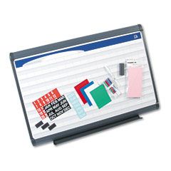 Quartet Planning System, Porcelain-on-Steel, 1 x 2 Grid, 36 x 24, Graphite Gray QRTPP1232