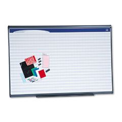 Quartet Planning System, Porcelain-on-Steel, 1 x 2 Grid, 72 x 48, Graphite Gray QRTPP1264