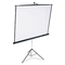 Quartet Portable Tripod Projection Screen, 70 x 70, White Matte, Black Steel Case QRT570S