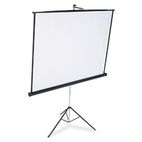 Quartet Portable Tripod Projection Screen, 70 x 70, White Matte, Black Steel Case QRT570S