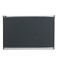 Quartet Prestige Bulletin Board, Diamond Mesh Fabric, 36 x 24, Gray/Aluminum Frame QRTB443A