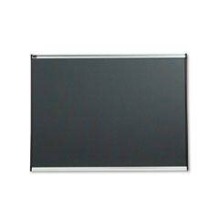 Quartet Prestige Bulletin Board, Diamond Mesh Fabric, 48 x 36, Gray/Aluminum Frame QRTB444A