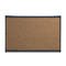 Quartet Prestige Bulletin Board, Graphite-Blend Cork, 36 x 24, Aluminum Frame QRTB243G