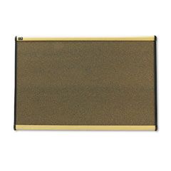 Quartet Prestige Bulletin Board, Graphite-Blend Cork, 36 x 24, Maple Frame QRTB243MA