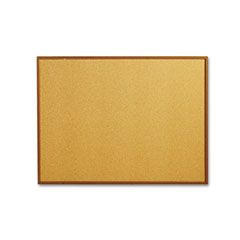 Quartet Quartet Cork Bulletin Board, 48 x 36, Oak Frame QRTS774