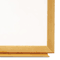 Quartet Standard Dry-Erase Board, Melamine, 36 x 24, White, Oak Finish Wood Frame QRTS573