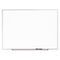 Quartet Standard Dry-Erase Board, Melamine, 48 x 36, White, Aluminum Frame QRTS534