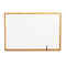Quartet Standard Dry-Erase Board, Melamine, 72 x 48, White, Oak Finish Wood Frame QRTS577