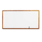 Quartet Standard Dry-Erase Board, Melamine, 9 x 48, White, Oak Finish Wood Frame QRTS578