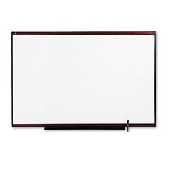 Quartet Total Dry Erase Board, 72 x 48, White, Mahogany Frame QRTTE547M