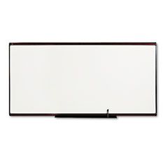 Quartet Total Dry Erase Board, 96 x 48, White, Mahogany Frame QRTTE548M