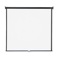 Quartet Wall or Ceiling Projection Screen, 70 x 70, White Matte, Black Matte Casing QRT670S