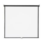 Quartet Wall or Ceiling Projection Screen, 70 x 70, White Matte, Black Matte Casing QRT670S