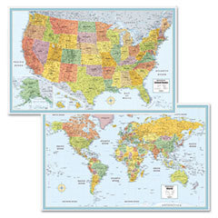 Rand McNally M-Series Full-Color U.S. and World Maps, Paper, 32 x 50 AVTRM35535