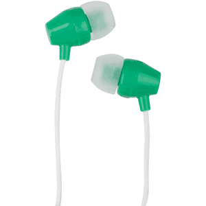 RCA HP159GR Noise-Isolating In-Ear Earbuds 10mm Neodymium Drivers (Green)