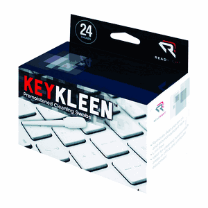 Read Right KeyKleen Keyboard Cleaner Swabs, 24 Swabs per Box (RR1243)