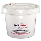 RECYCLEPAK Prepaid Recycling Container Kit for Batteries, 3 1/2 gal Round Pail, White SPDSUPPLY041