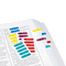 Redi-Tag Mini Arrow Page Flags, Blue/Mint/Purple/Red/Yellow, 154 Flags/Pack RTG72001