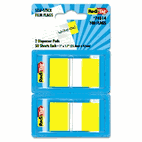 Redi-Tag Page Flags in Pop-Up Dispenser, 1w x 1 7/10h, Yellow, 100/Pack RTG74014