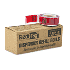 Redi-Tag Printed Message Arrow Flag Refills, "Sign Here", 6 Rolls of 120 Flags/Box RTG91012
