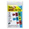 Redi-Tag Removable Page Flags, Green/Yellow/Red/Blue/Orange, 10/Color, 50/Pack RTG76830