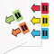 Redi-Tag Removable Page Flags, Green/Yellow/Red/Blue/Orange, 10/Color, 50/Pack RTG76830
