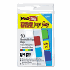 Redi-Tag Removable Page Flags, Red/Blue/Green/Yellow/Purple, 10/Color, 50/Pack RTG76820