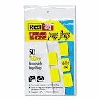 Redi-Tag Removable Semi-Transparent Page Flags, Yellow, 50/Pack RTG76805