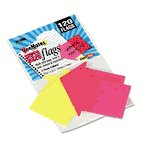 Redi-Tag SeeNotes Transparent Film Arrow Flags, Neon Pink/YW, 60 Flags/Pad, 2 Pads/Pack RTG21095