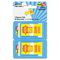 Redi-Tag Sign Here Page Flags in Pop-Up Dispenser, 1w x 1 7/10h, Yellow/Red, 70/Pack RTG74004