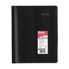 Rediform Brownline Essential 4-Person Daily Appointment Book, 8-1/2 x 11, Black, 2012 REDCB960BLK