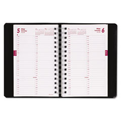 Rediform Brownline Essential Collection Daily Appt. Book, 15-Minute, 5 x 8, Black, 2012 REDCB800BLK