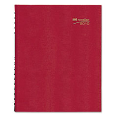 Rediform Coilpro Daily Planner, Ruled, 1 Page/Day, 7-7/8 x 10, Red, 2012 REDC550CRED