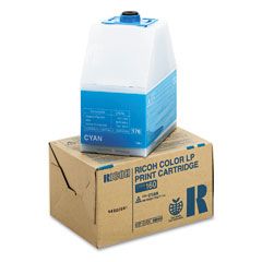 Ricoh 888445 Toner, 10000 Page-Yield, Cyan RIC888445