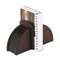 Rolodex Bookends, Nonskid, 10 x 4 1/2 x 6 1/8, Solid Wood, Mahogany ROL19350