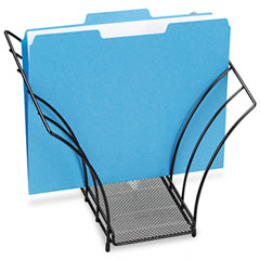 Rolodex Butterfly File Sorter, Five Sections, Mesh, 12 1/4 x 7 3/4 x 10 1/8, Black ROL1742326