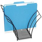 Rolodex Butterfly File Sorter, Five Sections, Mesh, 12 1/4 x 7 3/4 x 10 1/8, Black ROL1742326