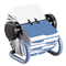 Rolodex Colored Open Rotary Business Card File with 24 Guides, Blue ROL63299