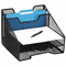 Rolodex Combination Sorter, Five Sections, Mesh, 12 1/2 x 11 1/2 x 9 1/2, Black ROL1742322