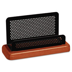 Rolodex Distinctions Business Card Holder, Capacity 50 2 1/4 x 4 Cards, Black ROLE23578